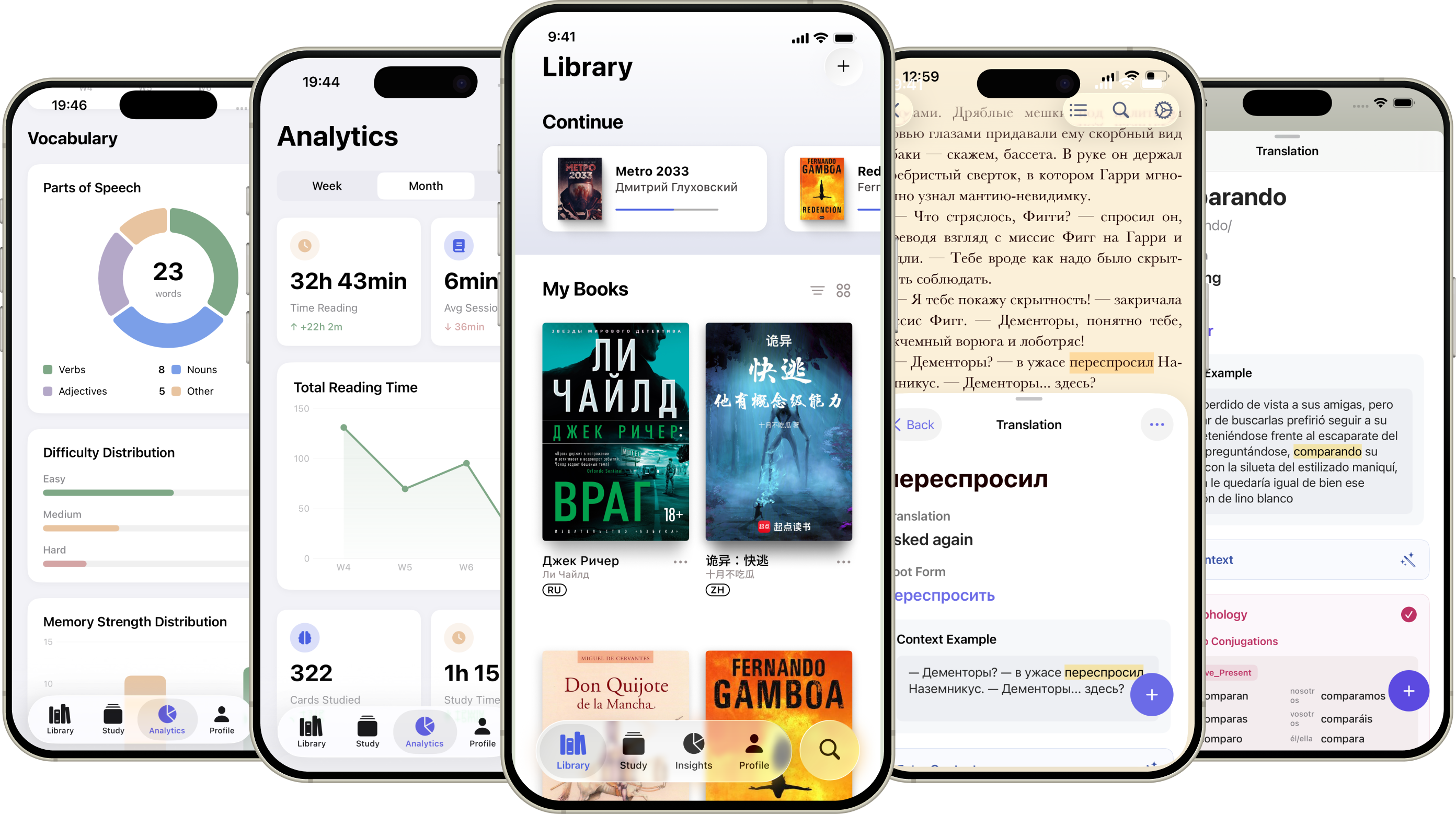 Polinu library with books in many languages